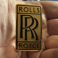 GENUINE Rolls-Royce Vintage Gold Plated RR Badge Emblem Corniche Spirit Spur etc — photo 1
