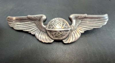 WW2 USAAF Navigator Wings Badge Sterling Silver US Army Air Forces B17 — photo 1