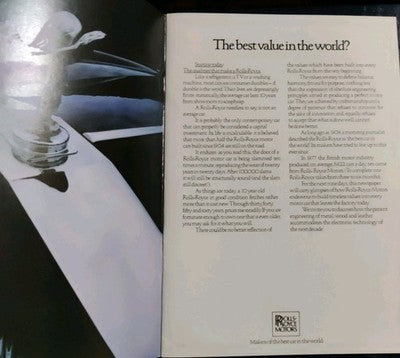 Rolls Royce The Times Advertisement Sales Brochure History 1970s — photo 3