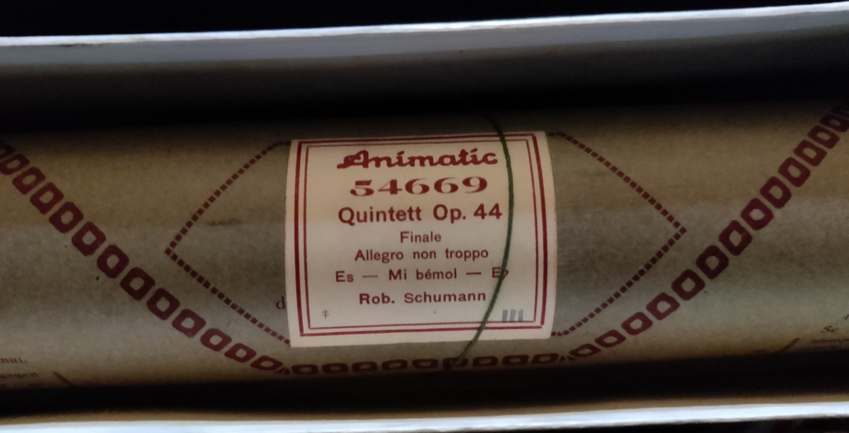 QUINTETT OP 44 Rob Schumann Animatic 54669 - Player Piano / Pianola Roll — photo 2