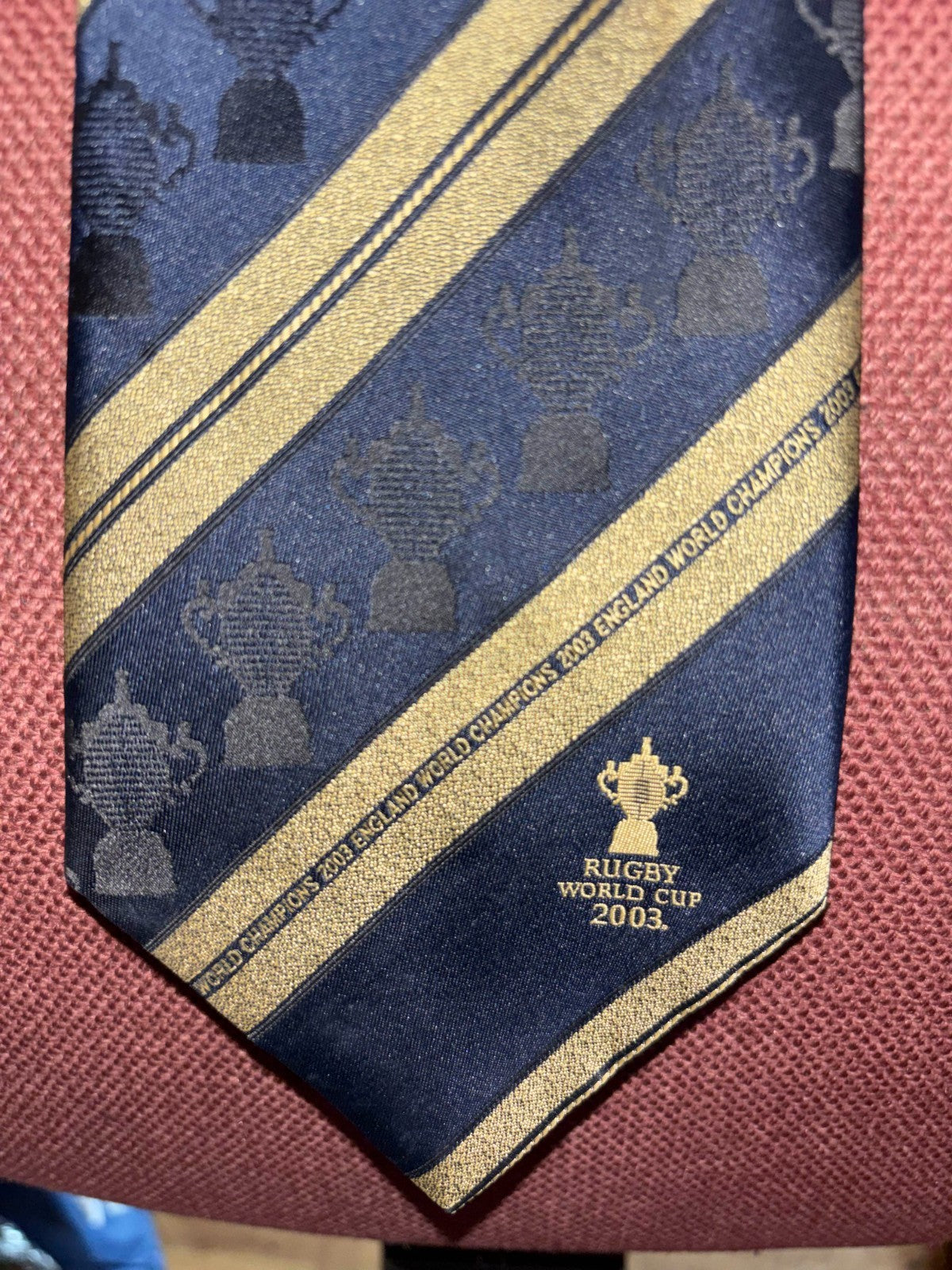 2003 Rugby World Cup ENGLAND CHAMPIONS Neck Tie — photo 2