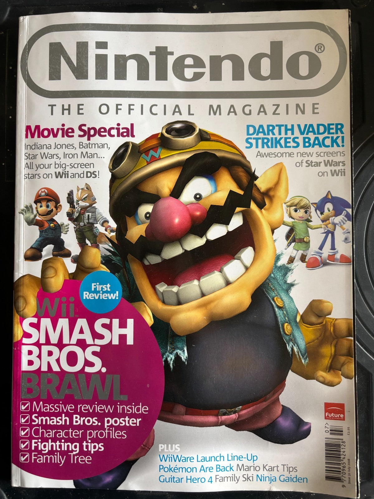 Official Nintendo Magazine Issue 27 April 2008 Super Smash Bros Brawl Wario ONM — photo 1