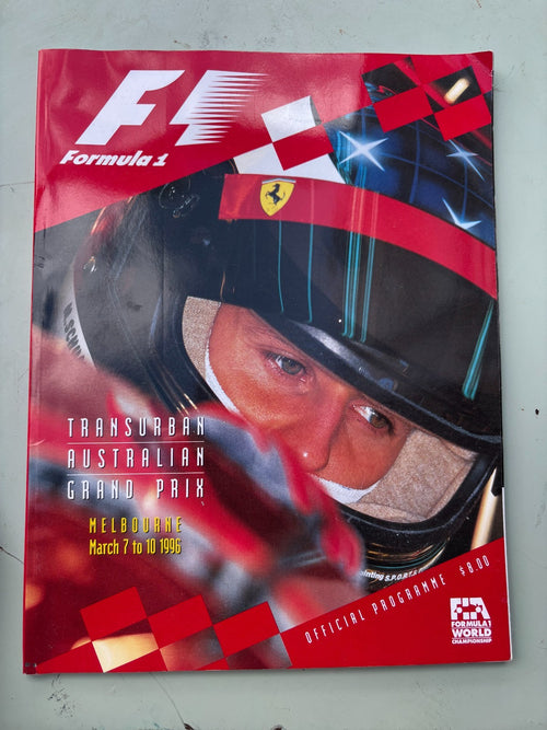 AUSTRALIAN GRAND PRIX 1996 Formula One F1 MELBOURNE Official Race Programme — photo 1