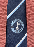 Vintage Tottenham Hotspur Spurs FC Football Club Tie Navy Striped Retro — photo 1