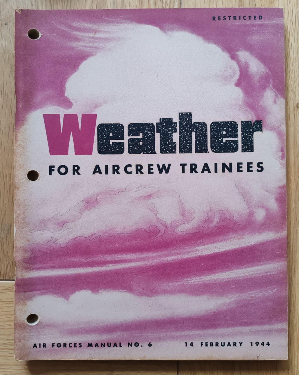 Weather For Aircrew Trainers - Air Forces Manual No 6 1944 WW2 USAAF — photo 1