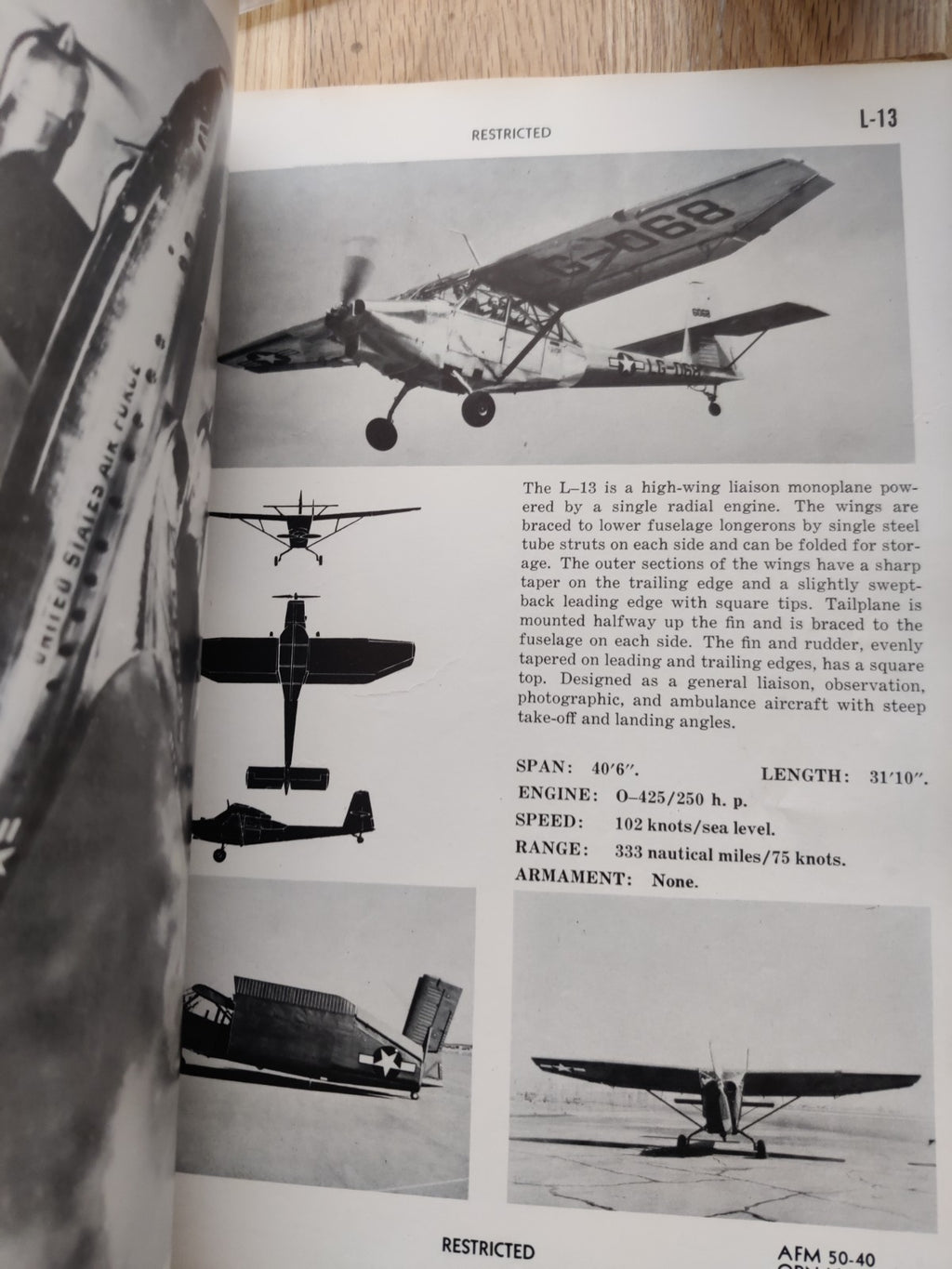 Vintage USAF Aircraft Recognition Army 1949 — photo 7