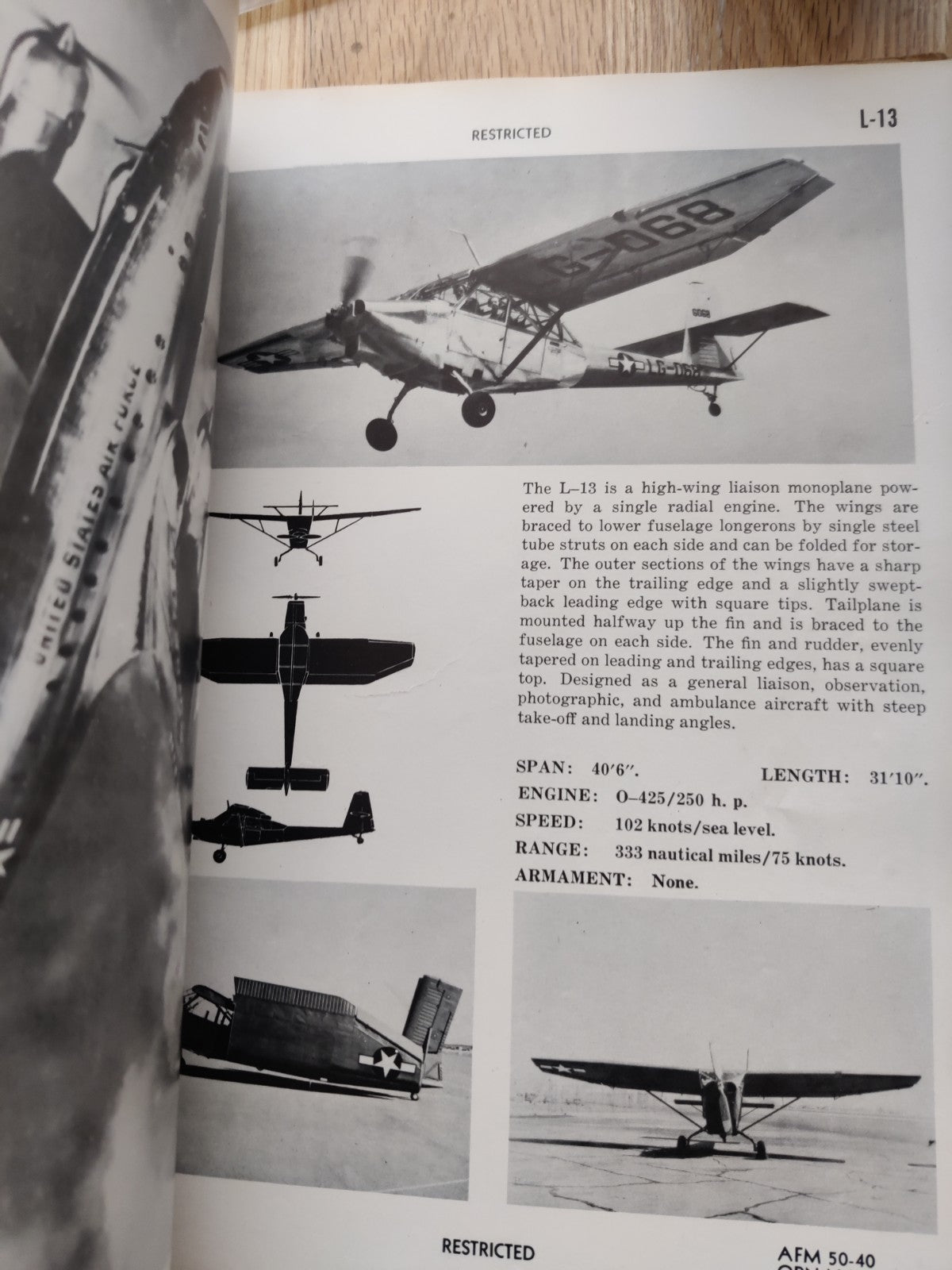 Vintage USAF Aircraft Recognition Army 1949 — photo 7