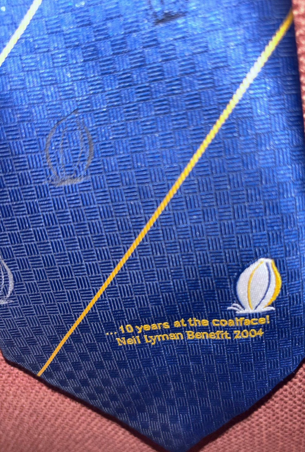 Worcester Warriors Rugby Football Club Benefit/Testimonial Neck Tie Neil Lyman — photo 1