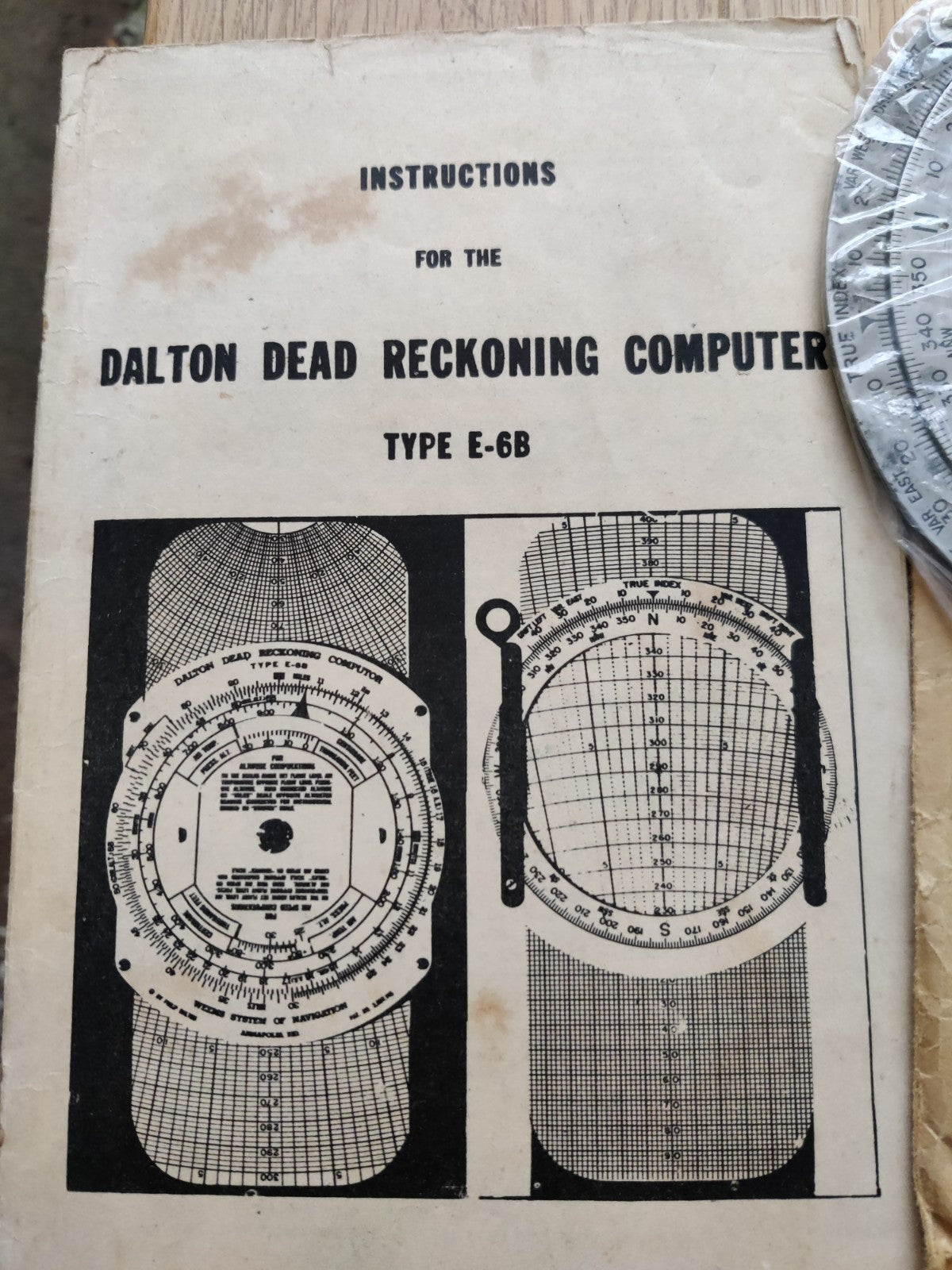Genuine WW2 Dalton Dead Reckoning Computer Complete with Instructions — photo 2