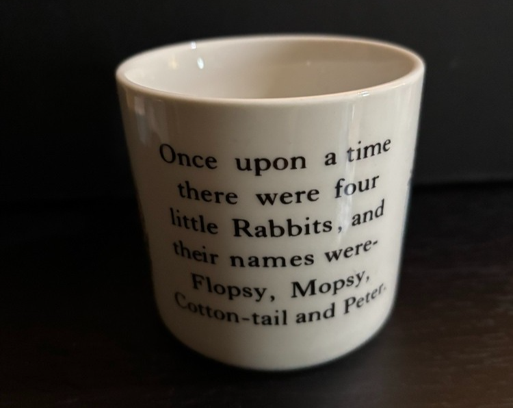Vintage 1991 Wedgwood Peter Rabbit Nursery Mug Beatrix Potter Ceramic Small Cup — photo 4