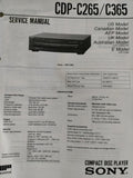 CDP-C265/C365 HiFi CD Player  - Genuine Sony Service Repair Manual — photo 1