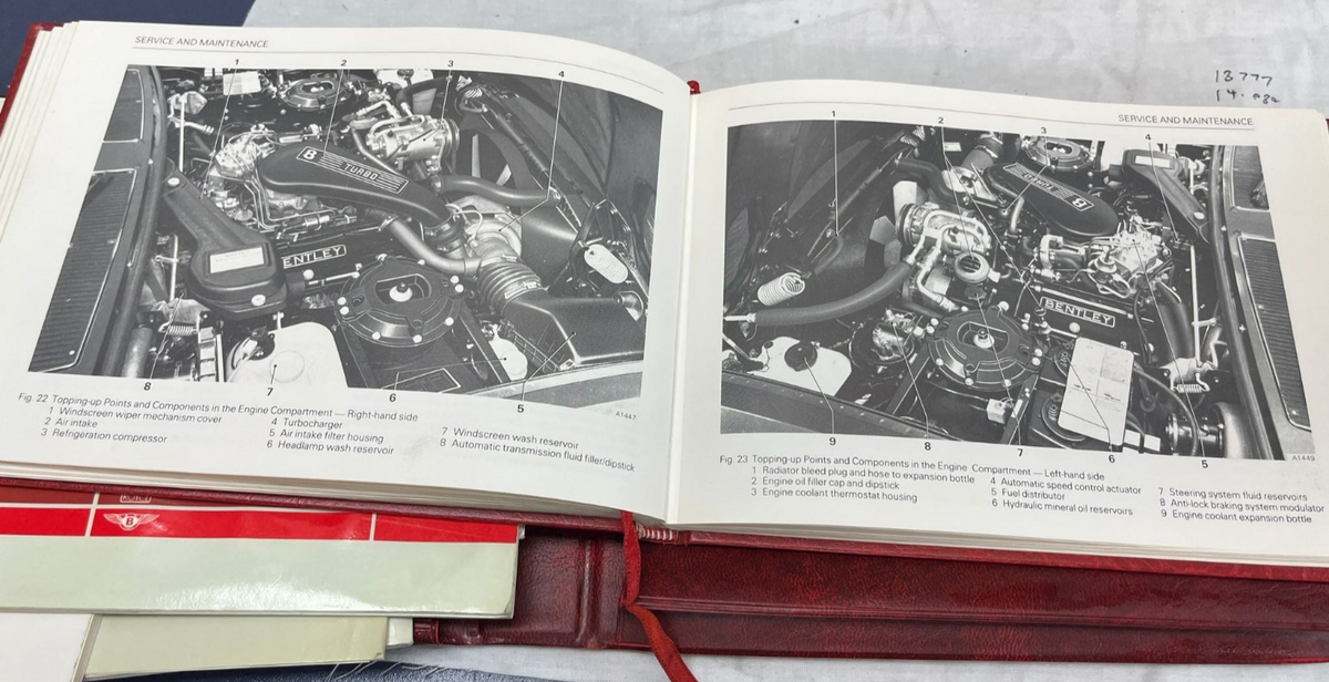 Bentley Turbo R Owners Manual Handbook Pack Excellent Condition COMPLETE — photo 5