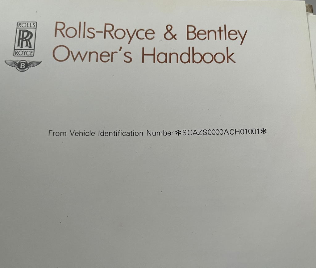 Rolls Royce Bentley Handbook Owners Pack Silver Spirit Spur Mulsanne etc 1980 on — photo 6