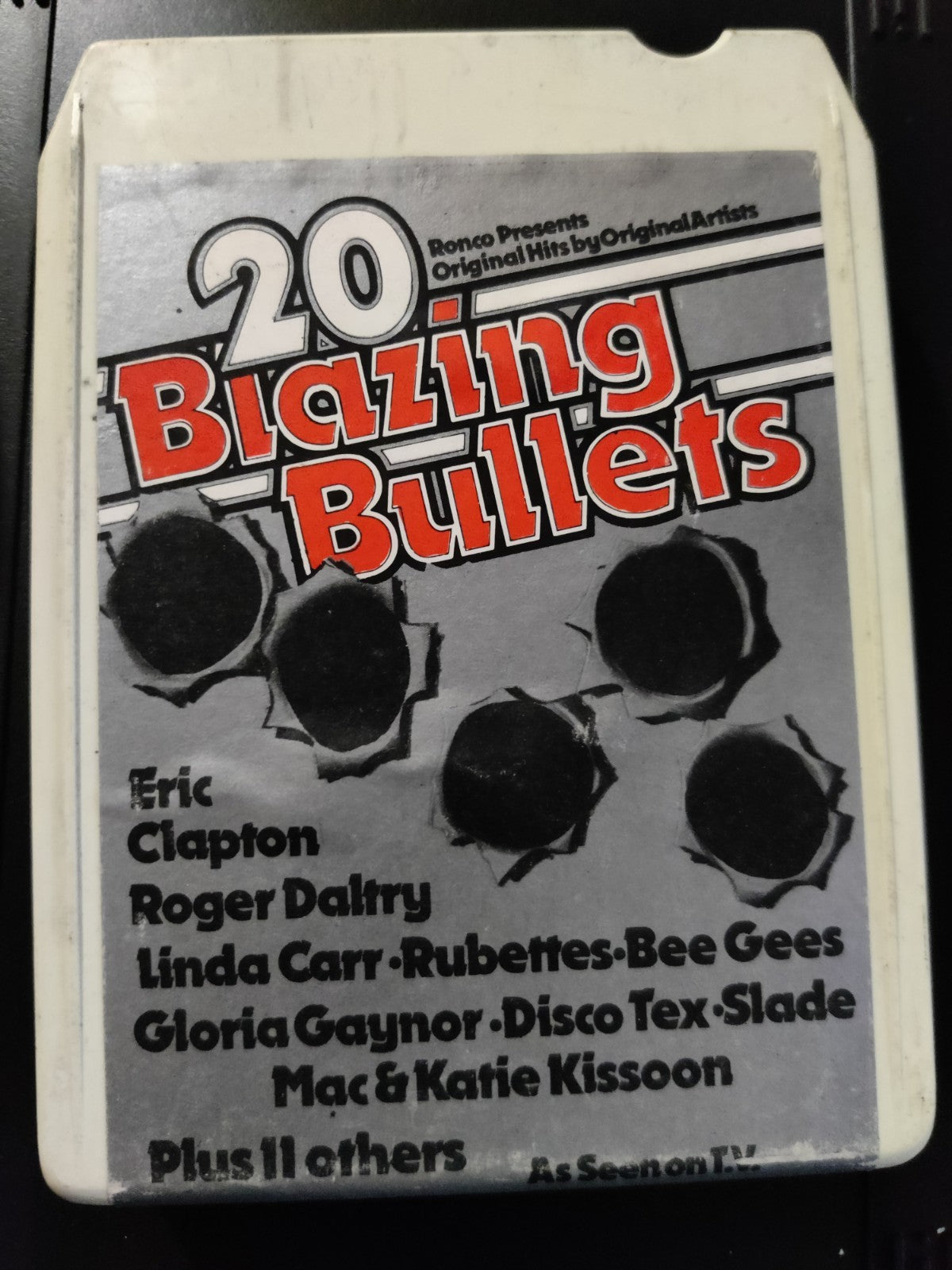 20 Blazing Bullets Compilation Clapton Slade Daltry - 8 Track Tape Cartridge — photo 1