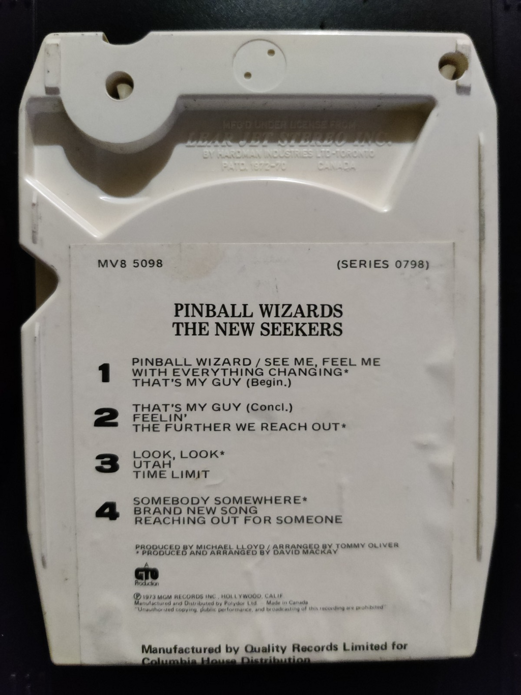 The New Seekers - Pinball Wizards - 8 Track Tape Cartridge — photo 2