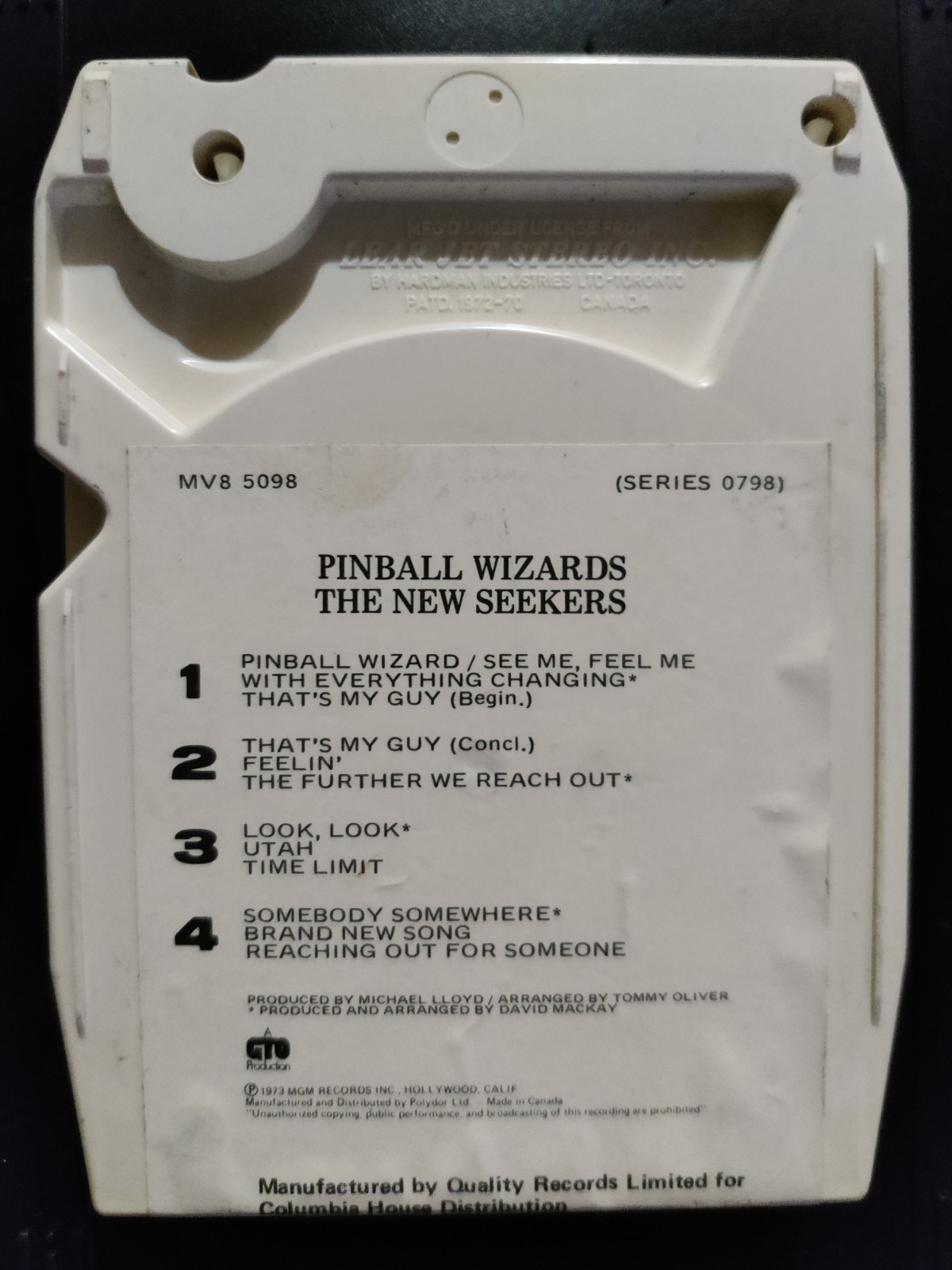 The New Seekers - Pinball Wizards - 8 Track Tape Cartridge — photo 2