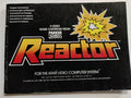 Reactor by Parker Games Atari 2600 Game Manual Instructions — photo 1