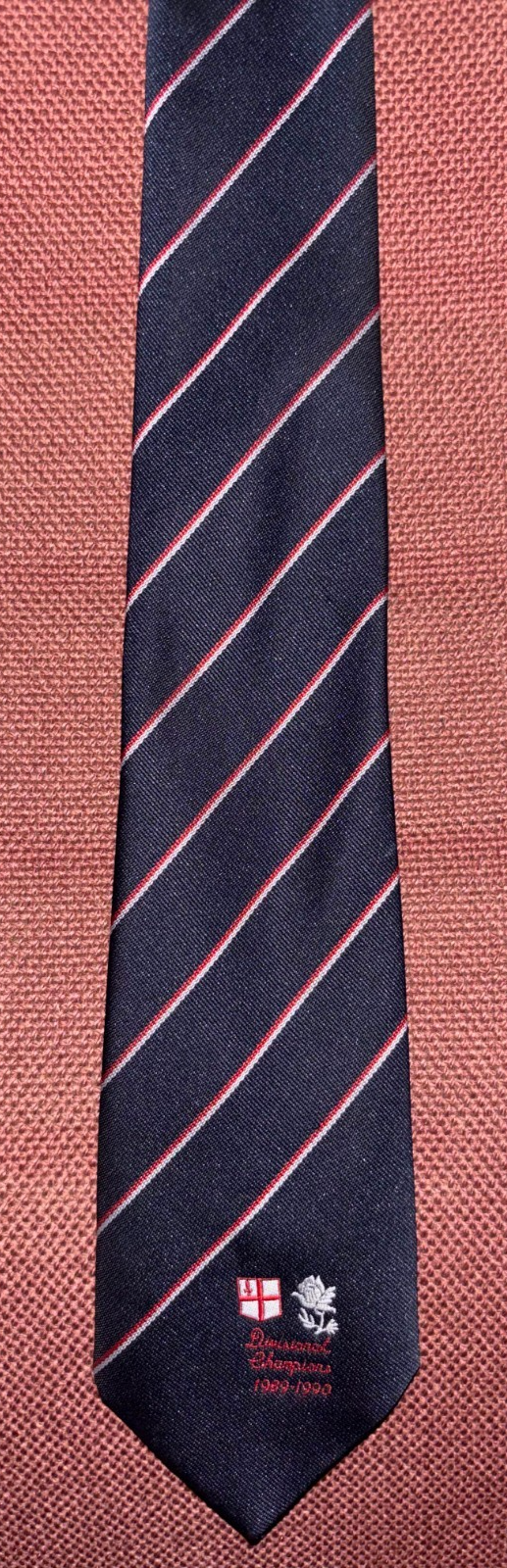 Vintage Rugby Divisional Champions 1989-1990 London vs North Tie Shield Rose — photo 2