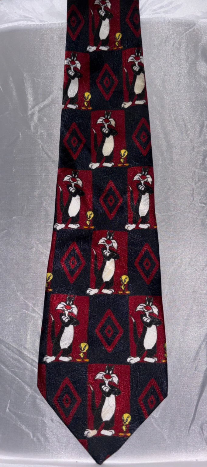 Tweety & Sylvester Looney Tunes Adult Novelty Tie — photo 1