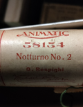 NOTTURNO NO 2 RESPIGHI Animatic 58134 - Player Piano / Pianola Roll — photo 1