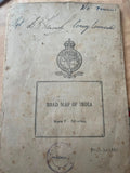 Vintage Survey Of India Road Map Sgt DB Hancock Convoy Commander WW2 Military — photo 1