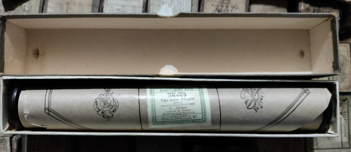 THE LUTE PLAYER F ALLITSEN Ballad 36463 - Player Piano / Pianola Roll — photo 2