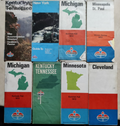 American Standard AMOCO Vintage USA American Classic Car Maps Job Lot Americana — photo 1