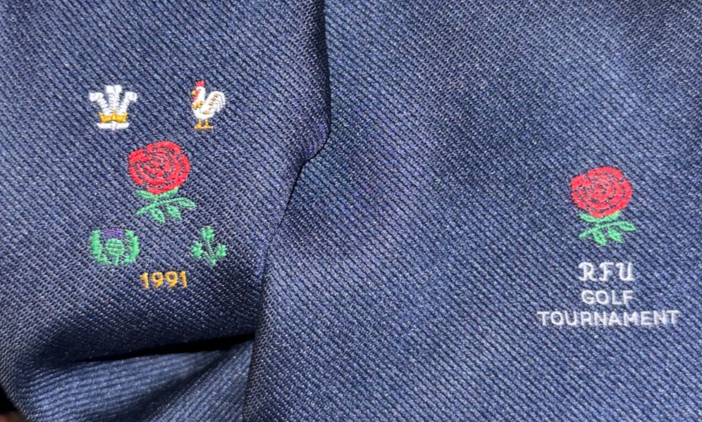 Vintage Rugby Union 1991 Home Nations Golf Tournament Tie — photo 2