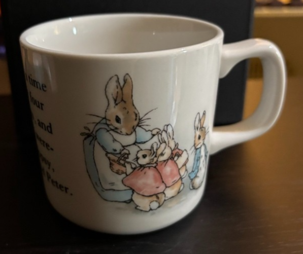 Vintage 1991 Wedgwood Peter Rabbit Nursery Mug Beatrix Potter Ceramic Small Cup — photo 1