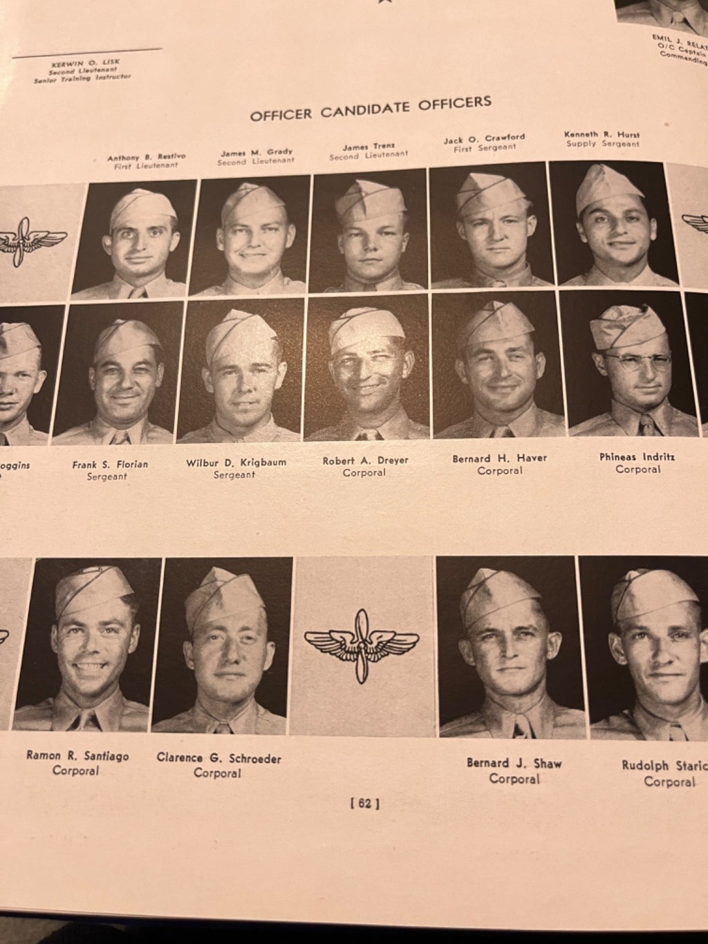 USAAF Class 44-G WW2 Officer Candidate Army Airforce training School B17 — photo 4