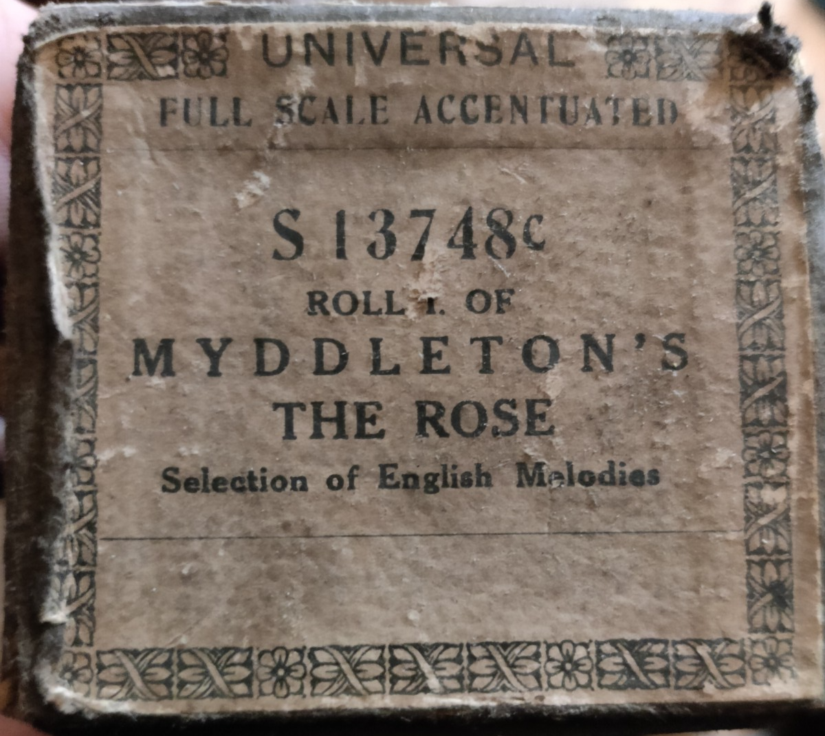MYDDLETON'S THE ROSE Universal S13748C - Player Piano / Pianola Roll — photo 1