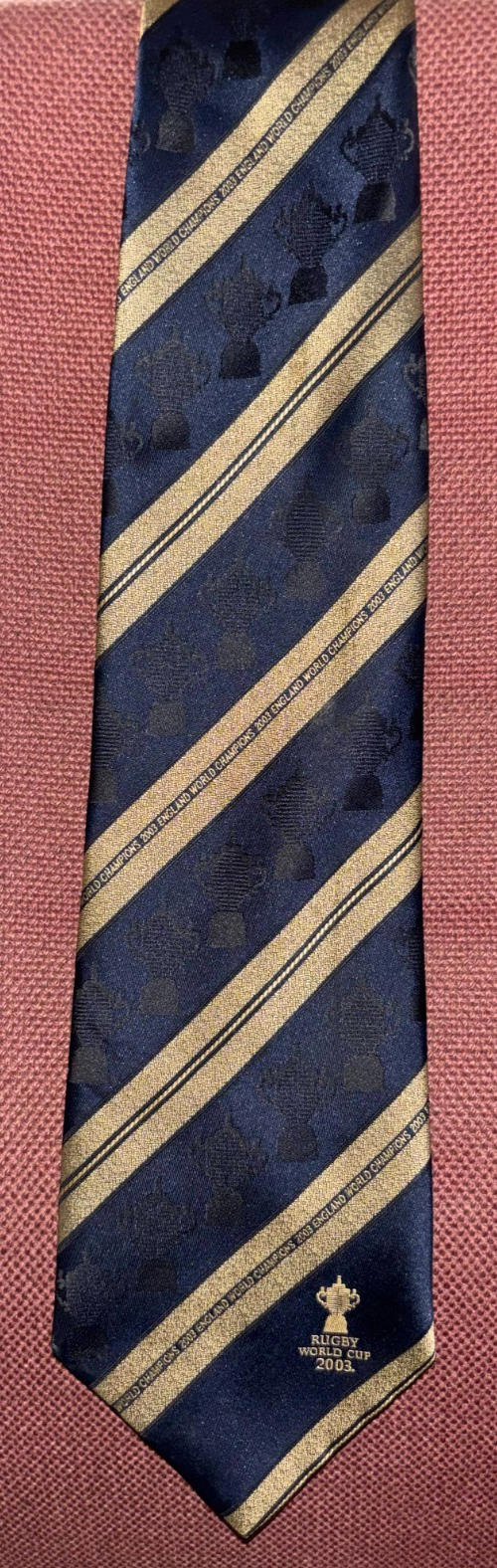 2003 Rugby World Cup ENGLAND CHAMPIONS Neck Tie — photo 1