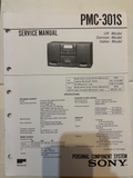 PMC-301S Mini Stereo HiFi System- Genuine Sony Service Repair Manual — photo 1