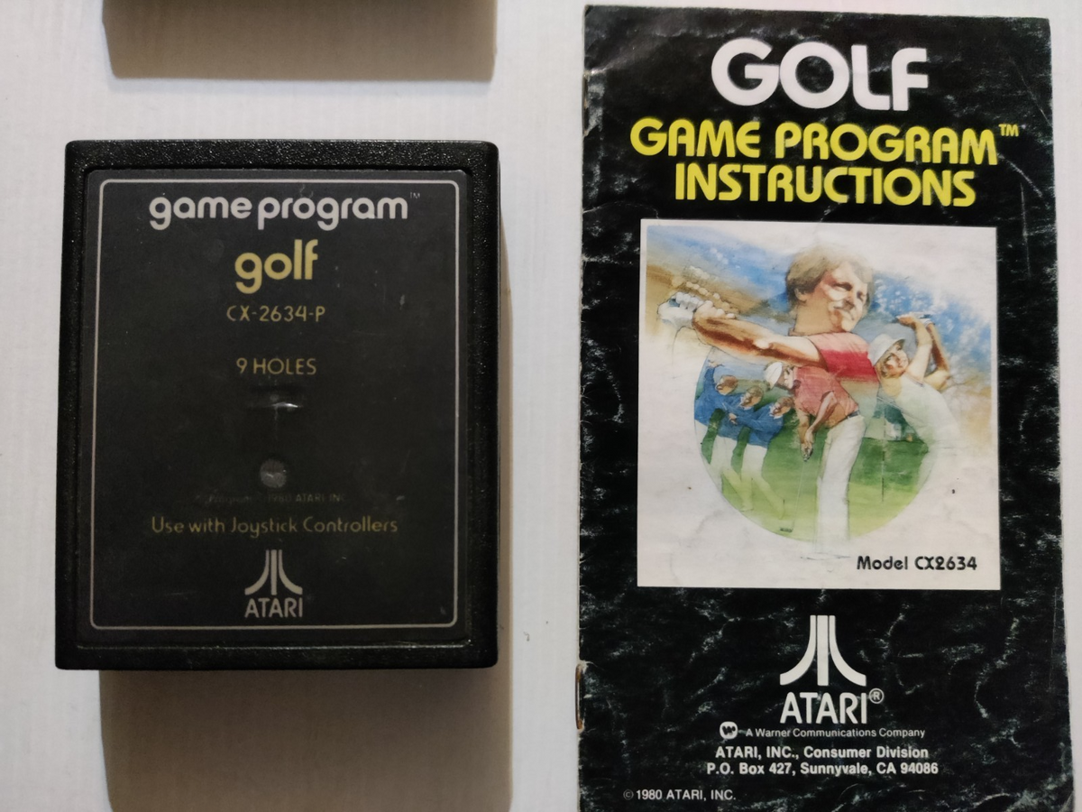 GOLF - Atari 2600/2600+/7800 Game Cartridge & Instruction Manual — photo 1