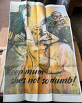 WW2 Careless Talk Costs Lives Poster Print Keep Mum Shes Not So Dumb IWM Reprint — photo 1