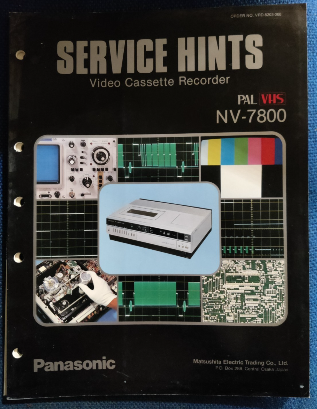 NV-7800 VHS Player Genuine Panasonic Service Guide Instructions Repair Manual — photo 1