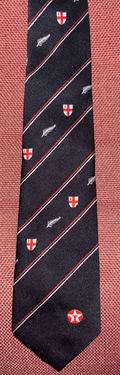 Vintage England vs New Zealand Rugby Tie Texaco Sponsor St George Shield Fern — photo 1