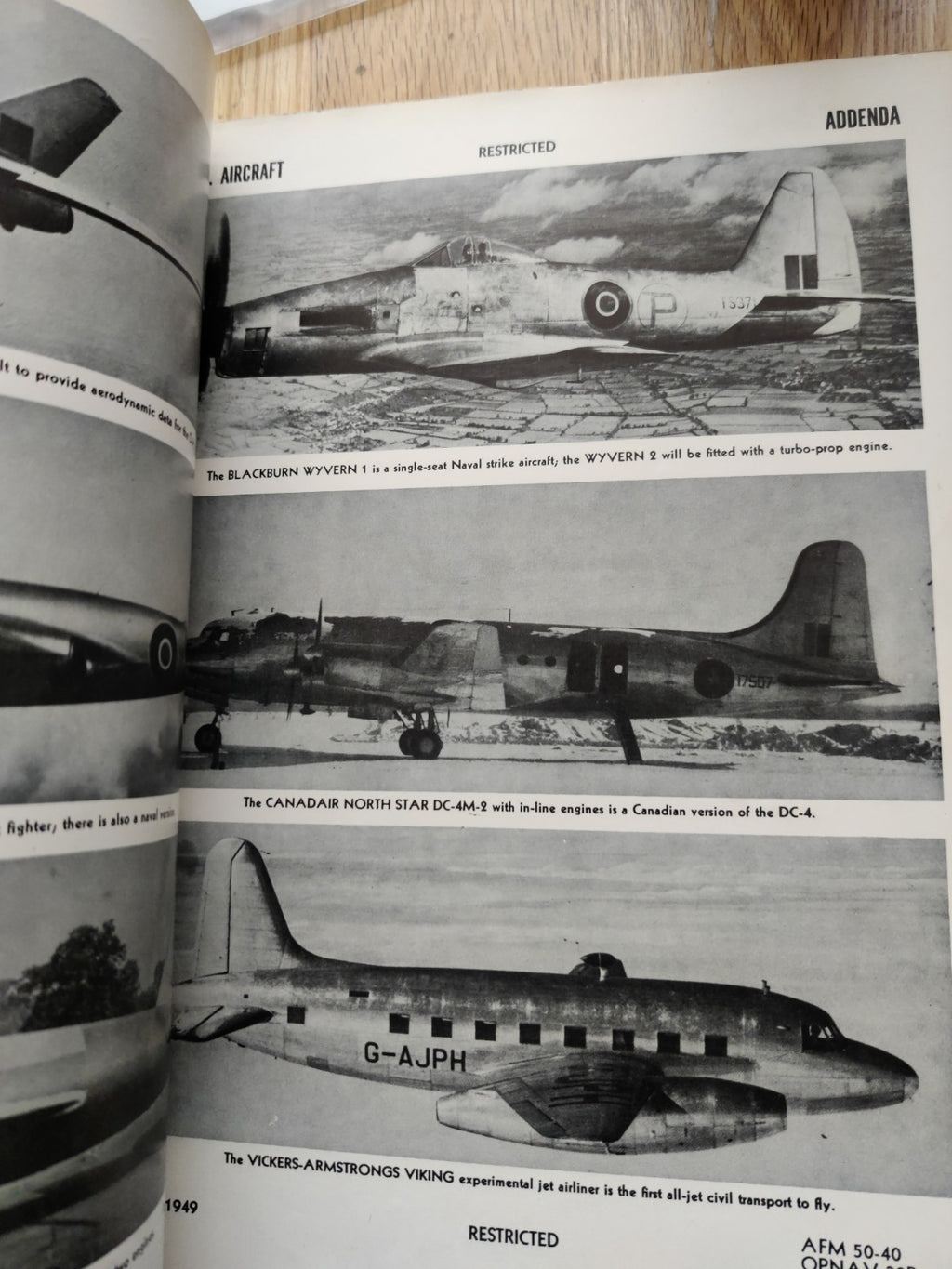 Vintage USAF Aircraft Recognition Army 1949 — photo 4