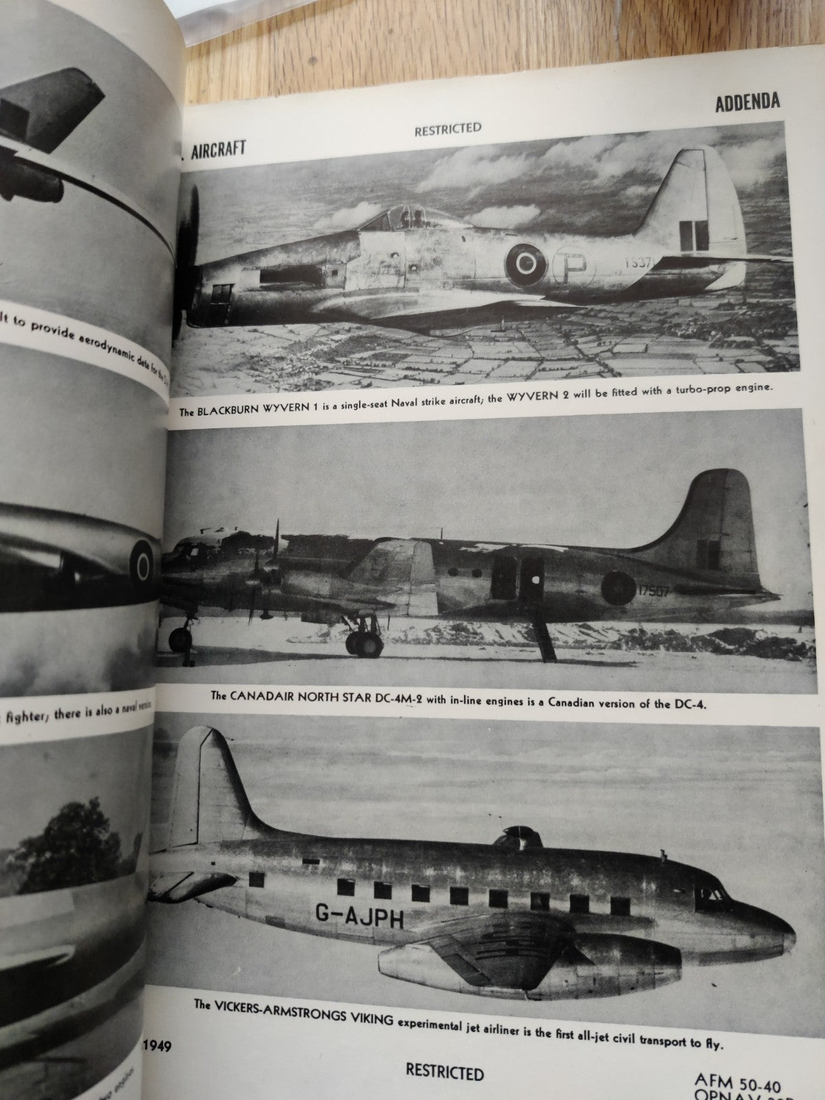 Vintage USAF Aircraft Recognition Army 1949 — photo 4
