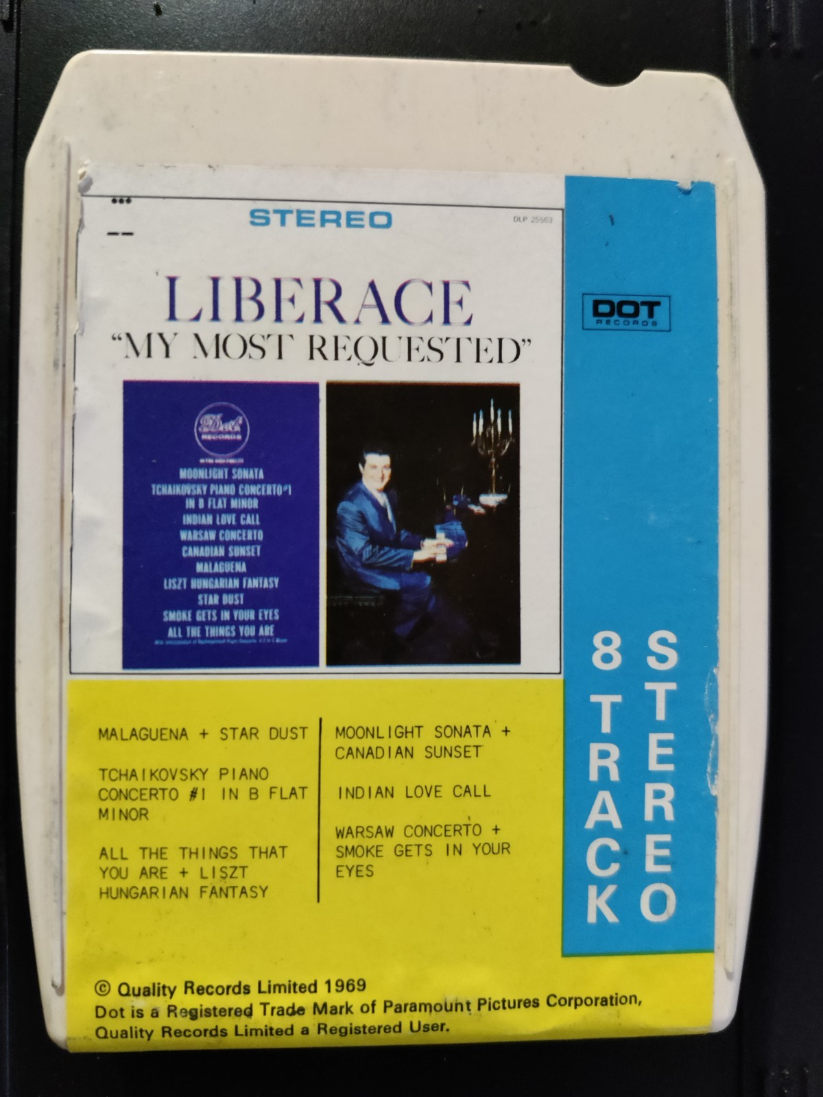 Liberace - My Most Requested - 8 Track Tape Cartridge — photo 1