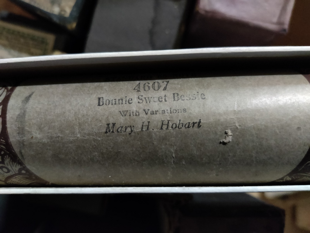 BONNIE SWEET BESSIE MARY H HOBART 4607 - Player Piano / Pianola Roll — photo 1