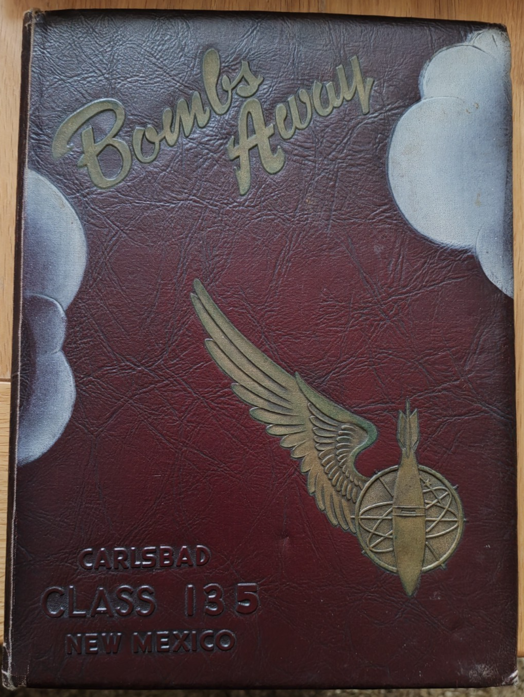 "Bombs Away" Carlsbad Class 13 5 New Mexico Yearbook WW2 USAAF US Air Force B17 — photo 1
