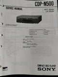 CDP-N500 HiFi CD Player - Genuine Sony Service Repair Manual — photo 1