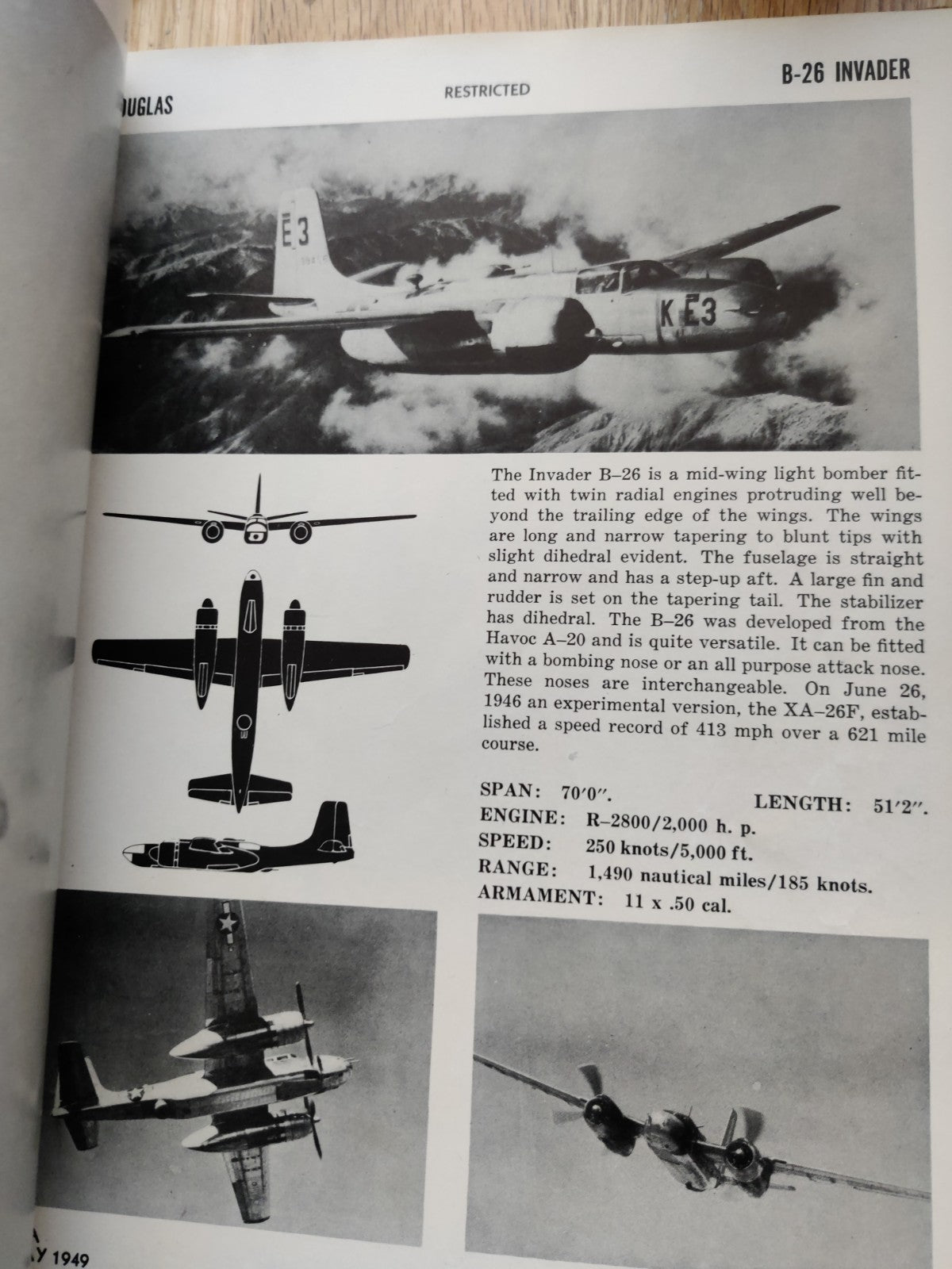 Vintage USAF Aircraft Recognition Army 1949 — photo 3