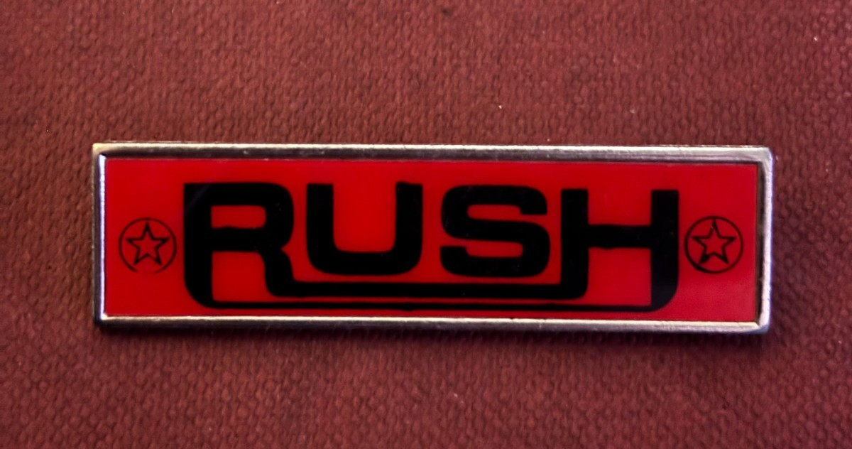 Vintage RUSH 1970s/1980s Metal Pin Badge Classic Rock Metal — photo 1
