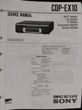 CDP-EX10 HiFi CD Player - Genuine Sony Service Repair Manual — photo 1