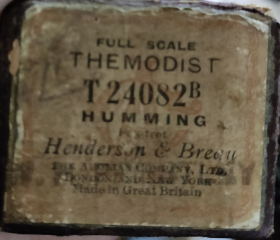 HUMMING Henderson & Breen T24082B - Player Piano / Pianola Roll — photo 1