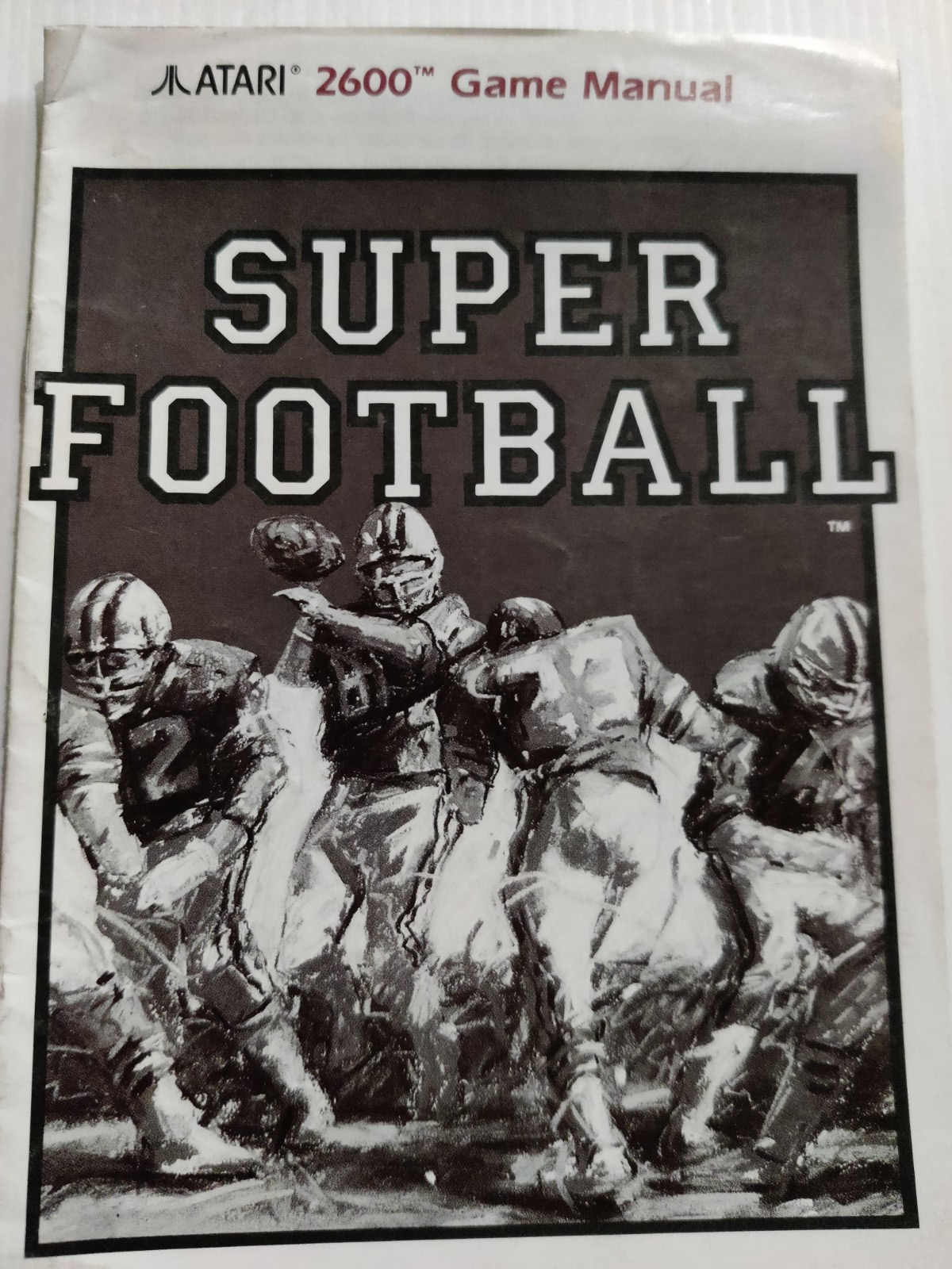 Super Football Atari 2600 Game Manual Instructions — photo 1