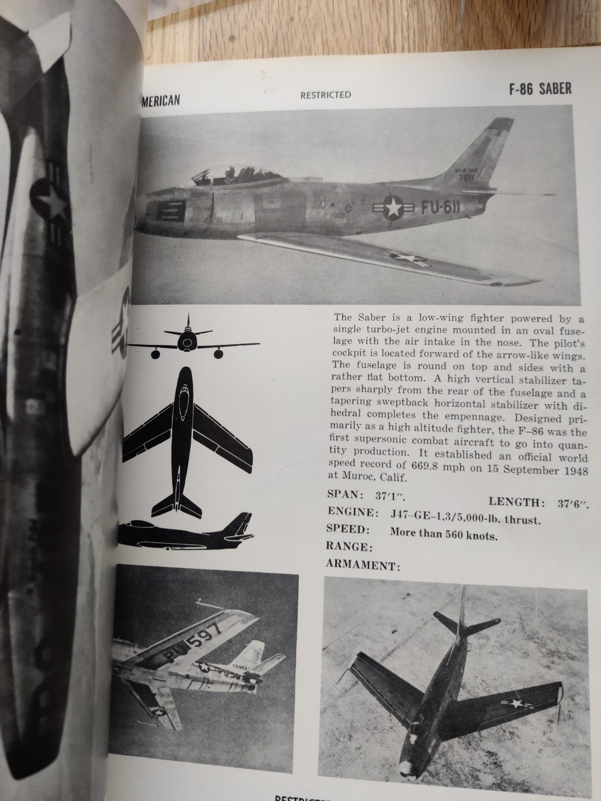 Vintage USAF Aircraft Recognition Army 1949 — photo 8