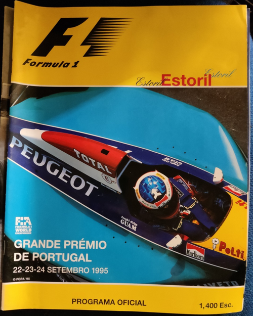 1995 Portuguese Estoril Grand Prix - OFFICIAL F1  FORMULA 1 RACE PROGRAMME — photo 1